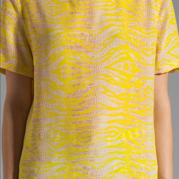 Equipment Riley Tee in Canary Multi-XS - Picture 6 of 12